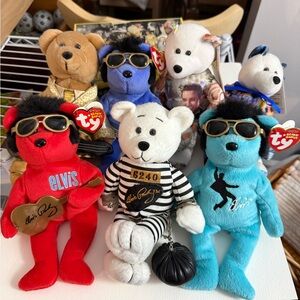 Elvis Bears - 7 including TY and EPE